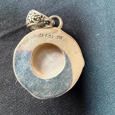 Marcasite Gem Pendant