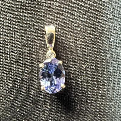 Tanranite w/ White Zircon