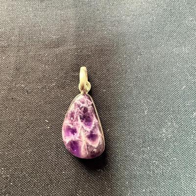 Sterling Silver Pendant with Charoite Stone