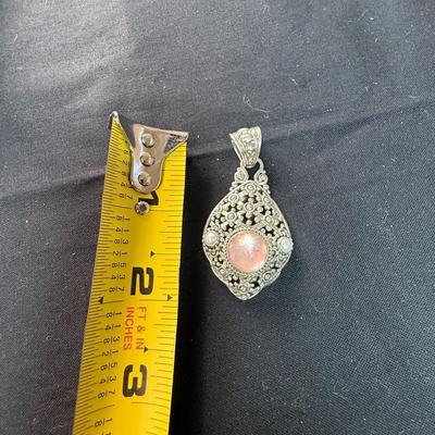 7mm Cushing ruby triplet Rhodolite Mother of Pearl