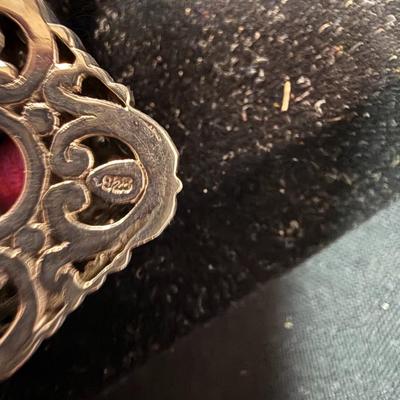 Bali Pendant with ruby center