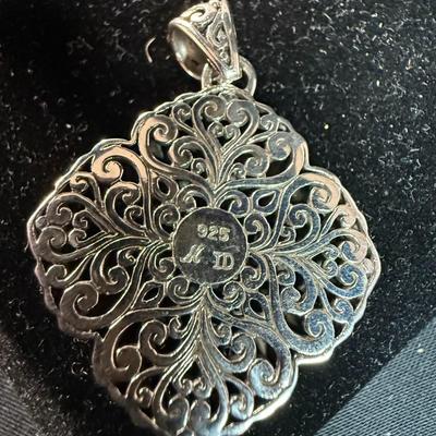 Sterling Silver Bali Pendant