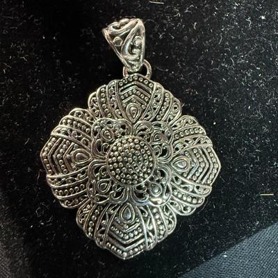 Sterling Silver Bali Pendant