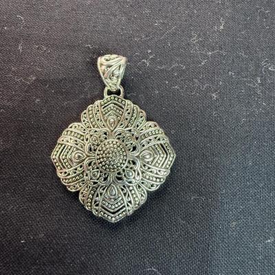 Sterling Silver Bali Pendant