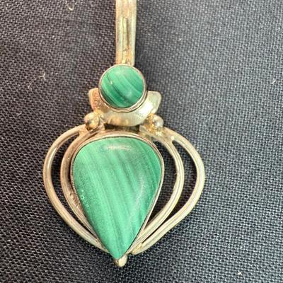 Tear Drop Jade colored Pendant