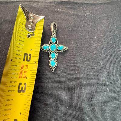 CAROLYN POLLACK RIOS STERLING SILVER CROSS