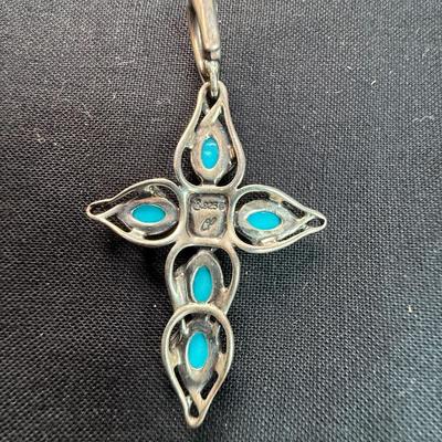 CAROLYN POLLACK RIOS STERLING SILVER CROSS