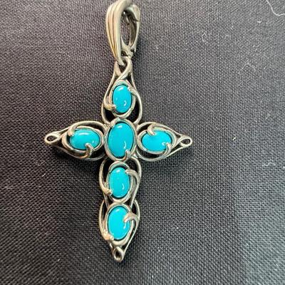 CAROLYN POLLACK RIOS STERLING SILVER CROSS