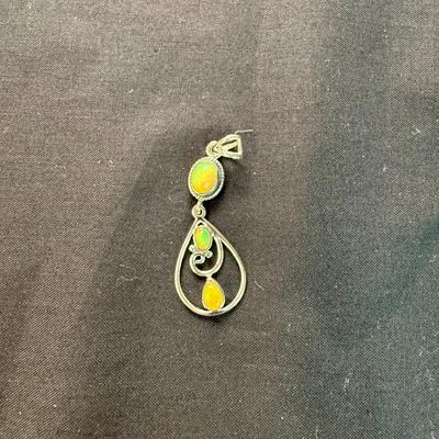 Multicolor Opal Pendant