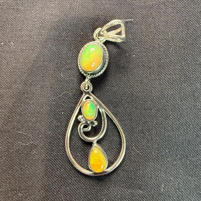 Multicolor Opal Pendant