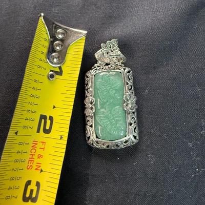 Beautiful Sarda Sterling Silver Jade Butterfly Design 