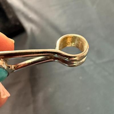 Sterling Silver Turquoise Pendant