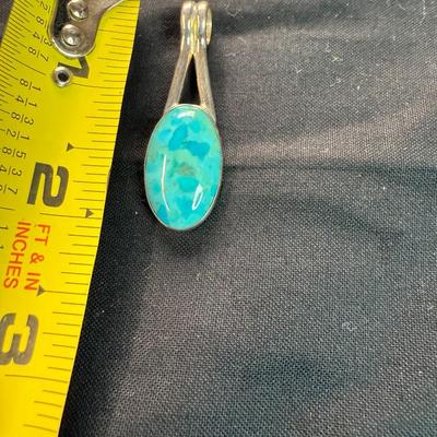 Sterling Silver Turquoise Pendant
