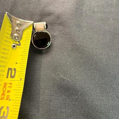 Pendant Onyx in Sterling Silver