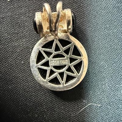 Pendant Onyx in Sterling Silver