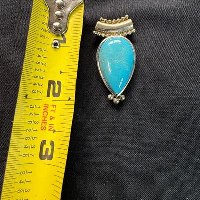 Pear Shaped Turquoise 925