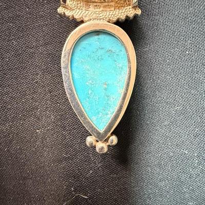 Pear Shaped Turquoise 925