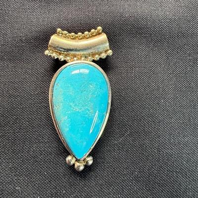 Pear Shaped Turquoise 925