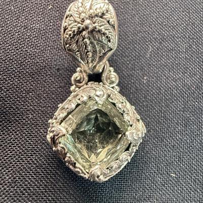 Prasiolite Bali Pendant