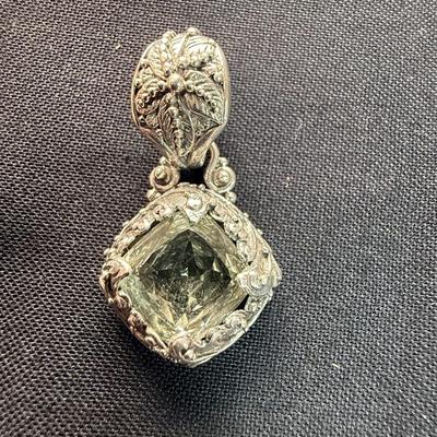 Prasiolite Bali Pendant