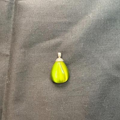Faceted Teardrop Pendant