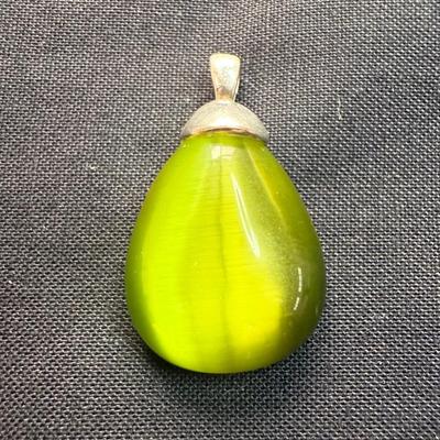 Faceted Teardrop Pendant