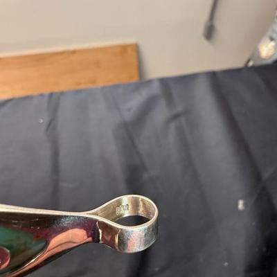 Jay King DTR Sterling Silver Large Turquoise Teardrop Pendant