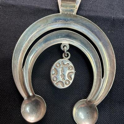 Old Carlisle Native American 925 Sterling Silver Turquoise Statement 