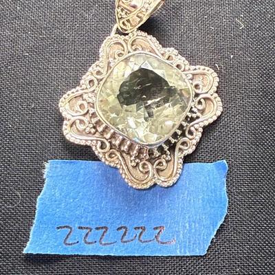 Champagne Zircon Collection Pendant