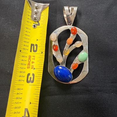 Muti-colored Gem Pendant