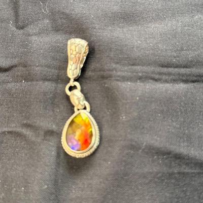 COLORFUL AMMOLITE Gemstone Pendant