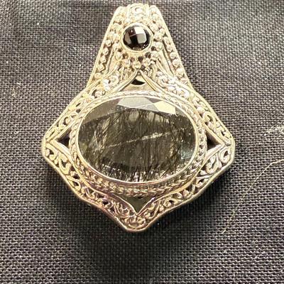 Bali Black Quarts Pendant