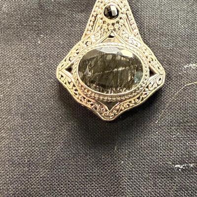 Bali Black Quarts Pendant