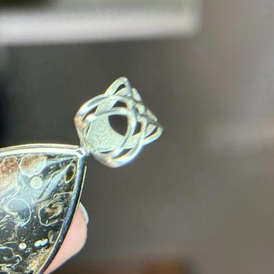 Sterling Silver Jasper Pendant