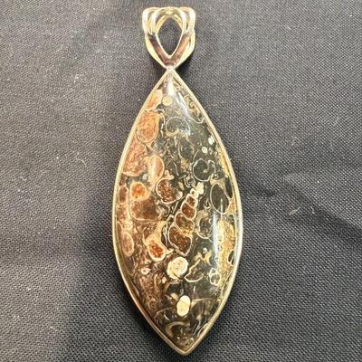 Sterling Silver Jasper Pendant