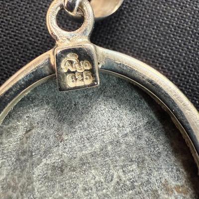 Black fossilized (925) Pendant