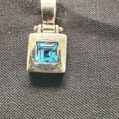 Sterling Silver Blue Topaz