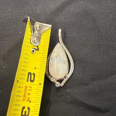 MoonstonePendant with blue topaz