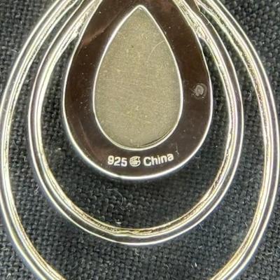 Sterling silver necklace, August birthstone necklace, peridot pendant, August birthday