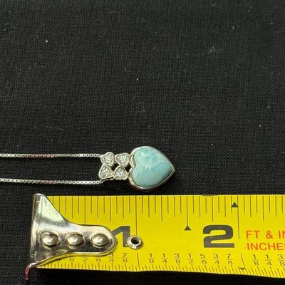 Heart of Turquoise necklace (925)