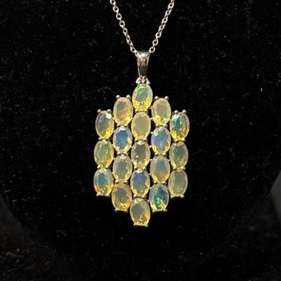 Thiopian Jelly Opal& Necklace