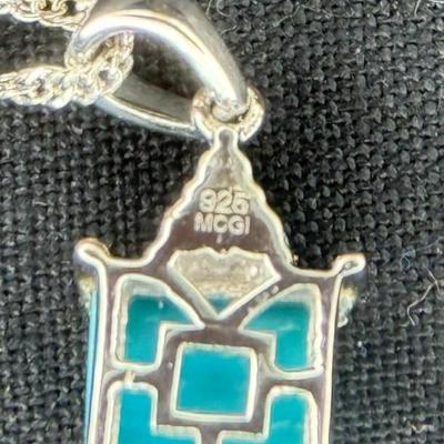 Sleeping Beauty Turquoise Sterling Chain