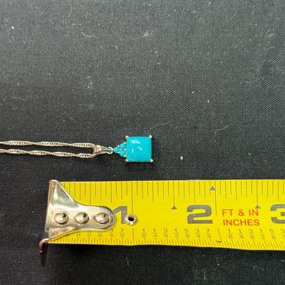 Sleeping Beauty Turquoise Sterling Chain