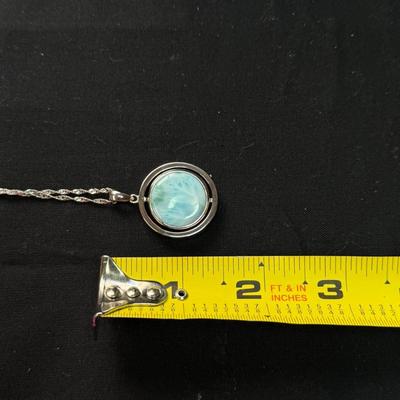 18mm Larimar mother of Pearl (925)