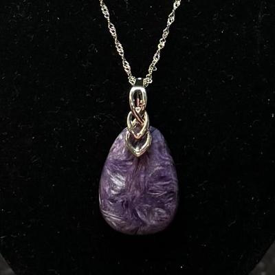 Charoite Enhancer Siberia (925)