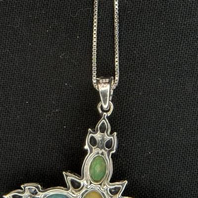 Ethiopian Opal (2.48CTW Tanzanite) Necklace