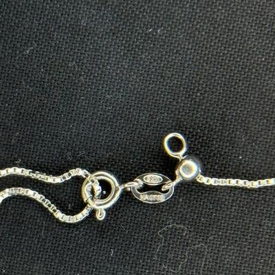 Golden South Sea, Mother of Pearl Rhodium over Steal w/ Adjustable Chain