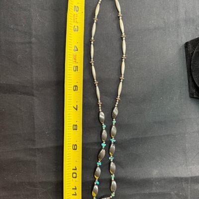 Hematite and Turquoise Necklace