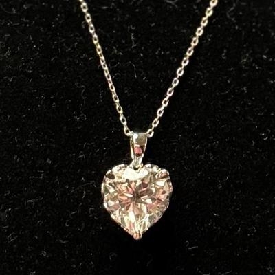 Sterling Silver Heart Shaped Necklace