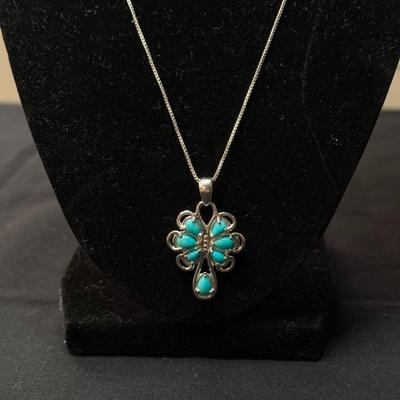 Carolyn Pollack Signature Collection Sterling And Sleeping Beauty Turquoise